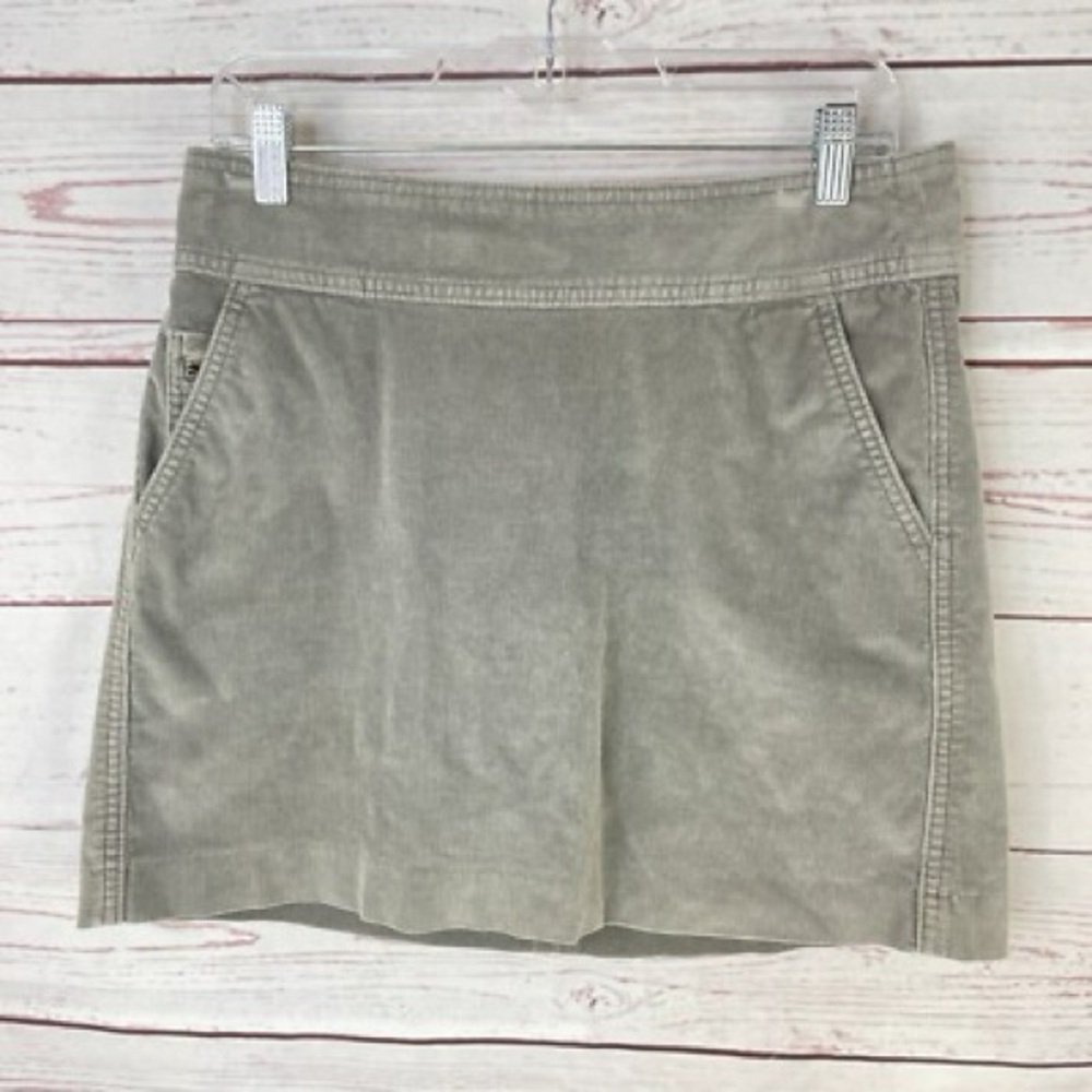 Banana Republic Grey Corduroy Skirt